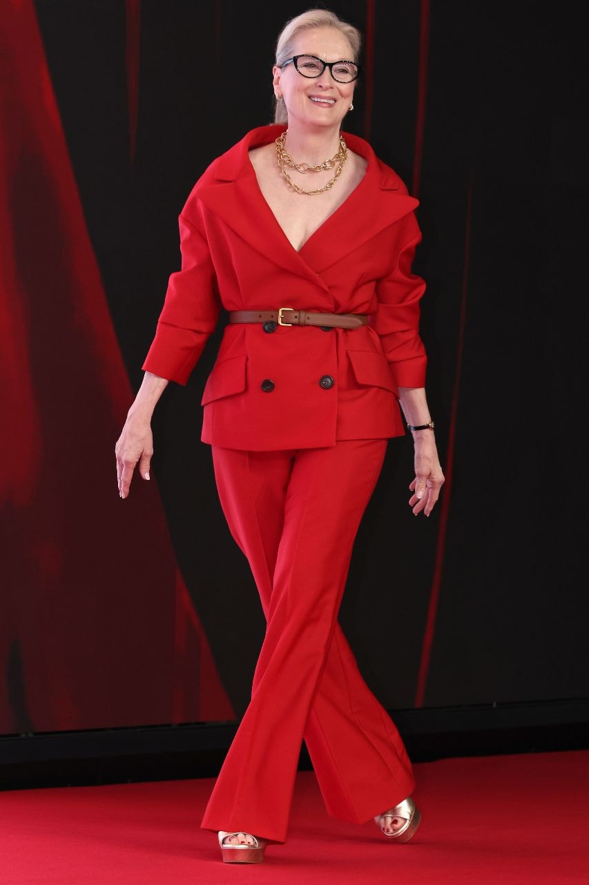The Devil Wears Prada 2, Movies, Films, Press tours, Premieres, Anne Hathaway, Meryl Streep, Fashion, Balenciaga, Prada, vaquero, Schiaparelli, Saint Laurent, Celine, Susan Fang