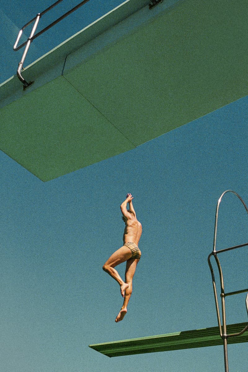 simone ashley, burberry, nova check bikini, tom blythe, alva claire, swimwear, sea, beach