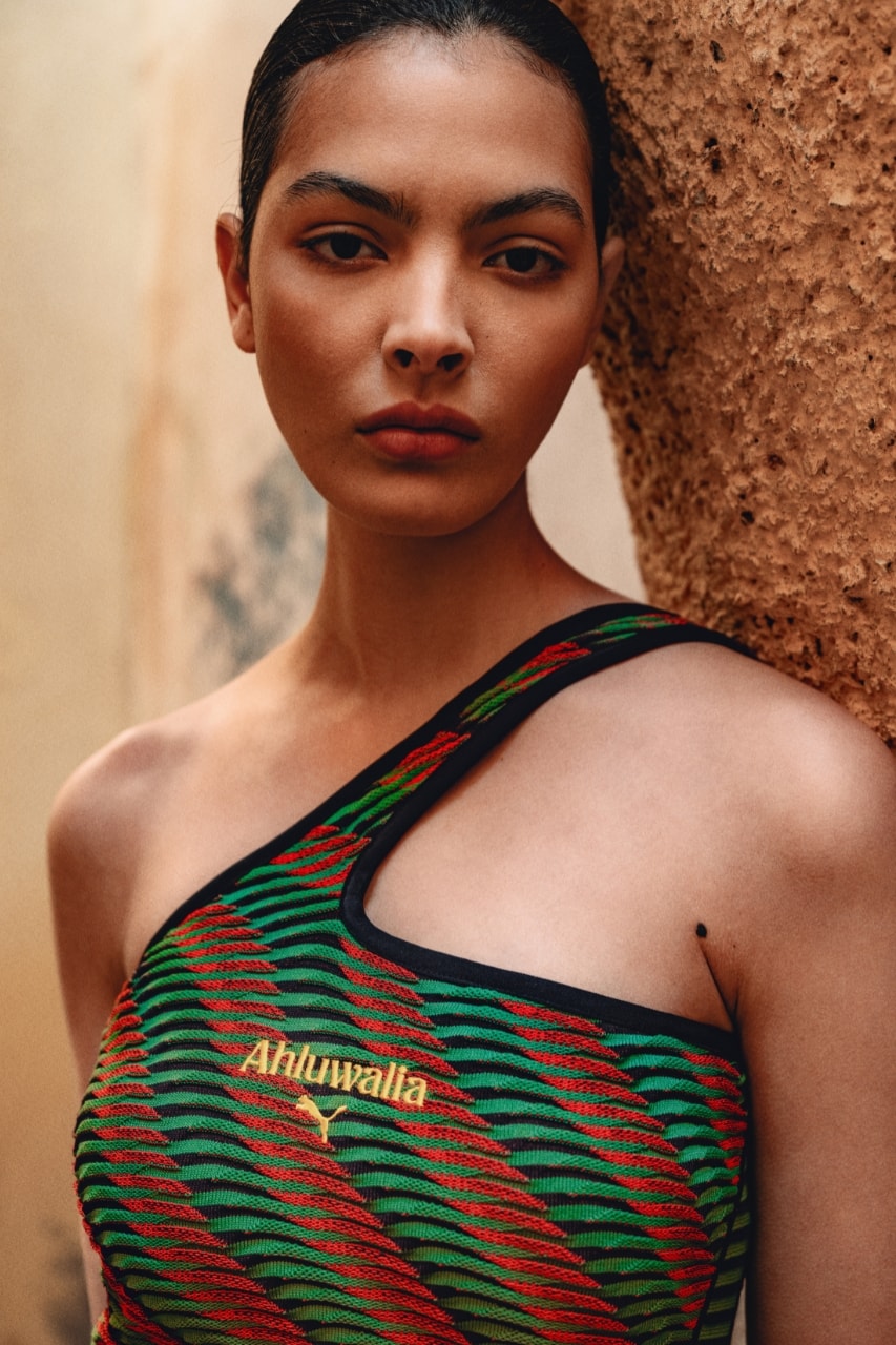 priya ahluwalia, designer. african football, puma football boots, sneakers, bags, mini skirt, 