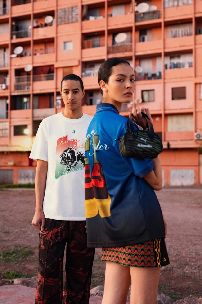 priya ahluwalia, designer. african football, puma football boots, sneakers, bags, mini skirt, 