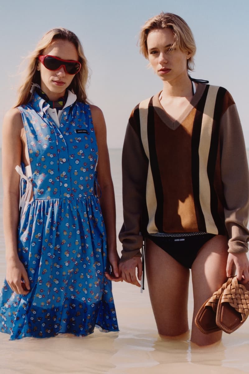 miu miu, campaigns, fashion, models, clothes, beach, summer, dresses, ocean