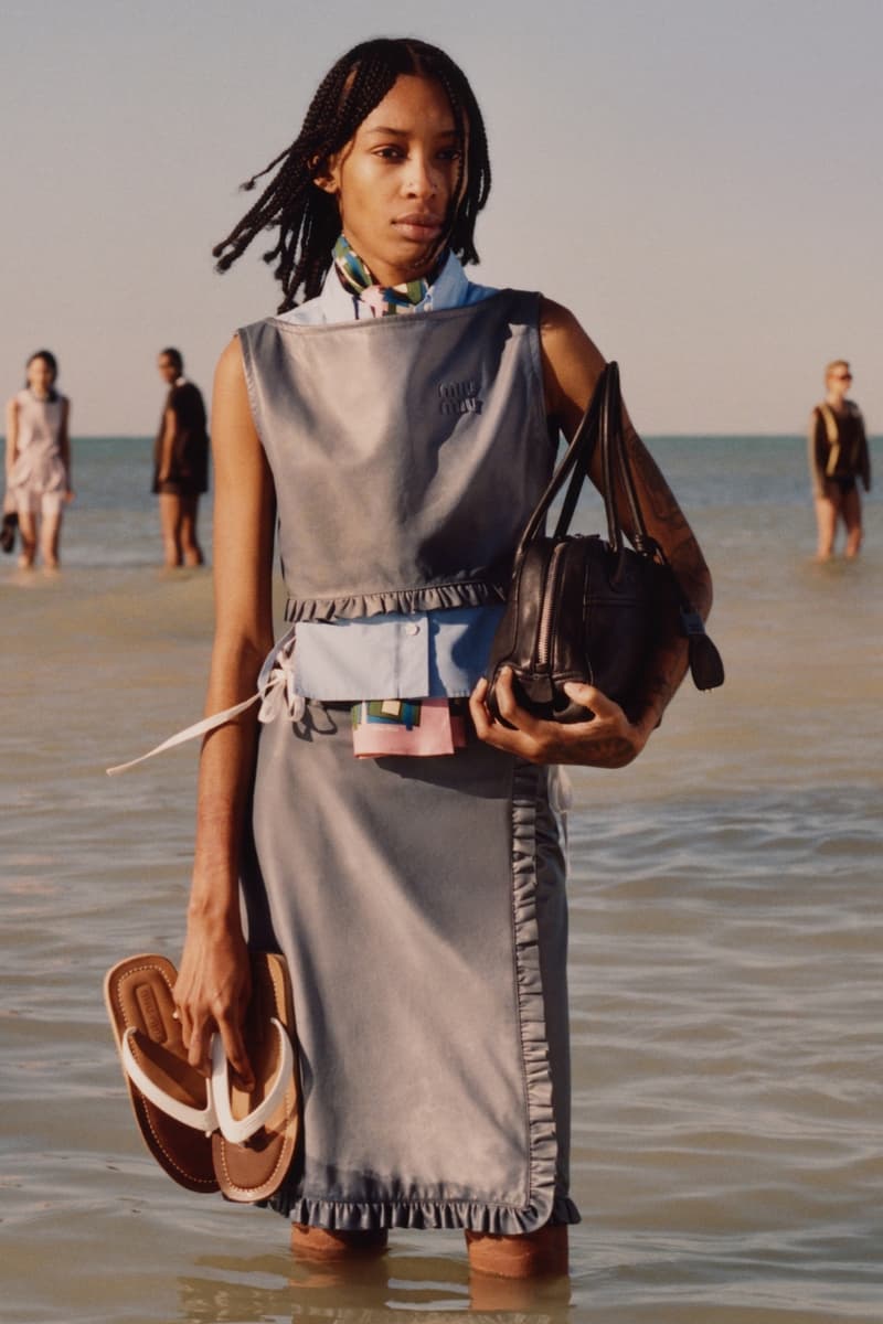 miu miu, campaigns, fashion, models, clothes, beach, summer, dresses, ocean