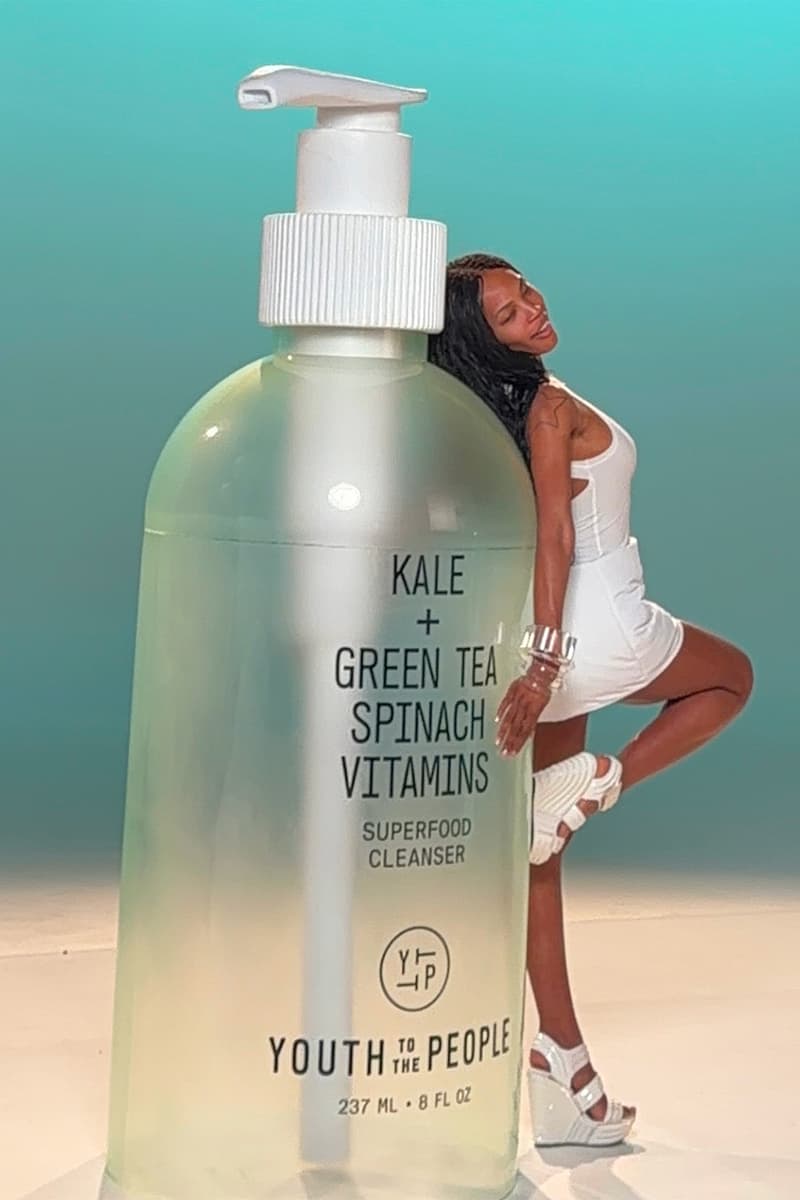 Quenlin Blackwell, Youth To The People, Campaigns, Skincare, Superfood Cleanser