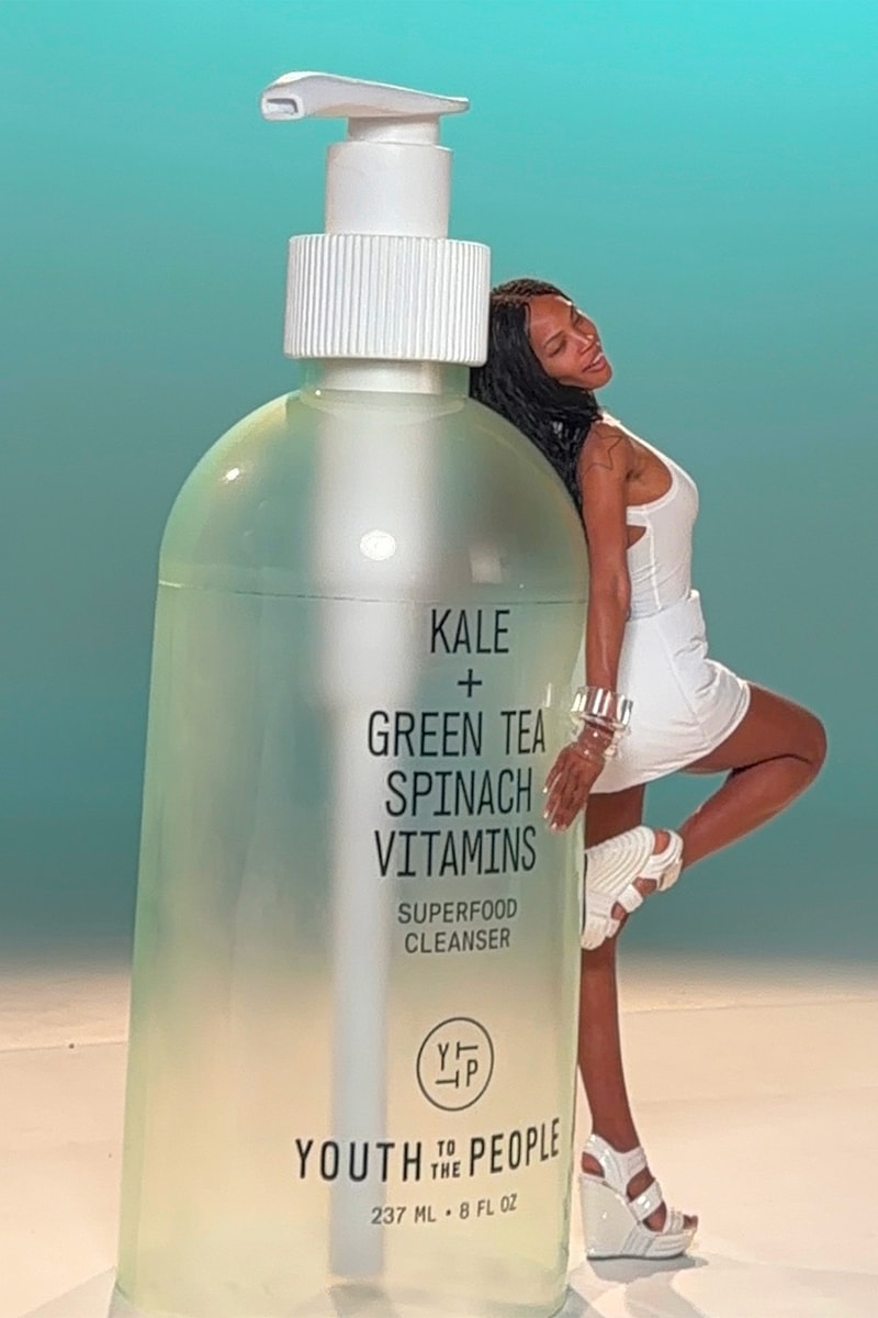 Quenlin Blackwell, Youth To The People, Campaigns, Skincare, Superfood Cleanser