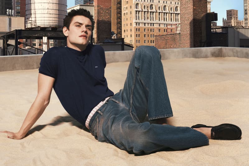 bella hadid, prada summer, raffia bag, beach, model, damson idris