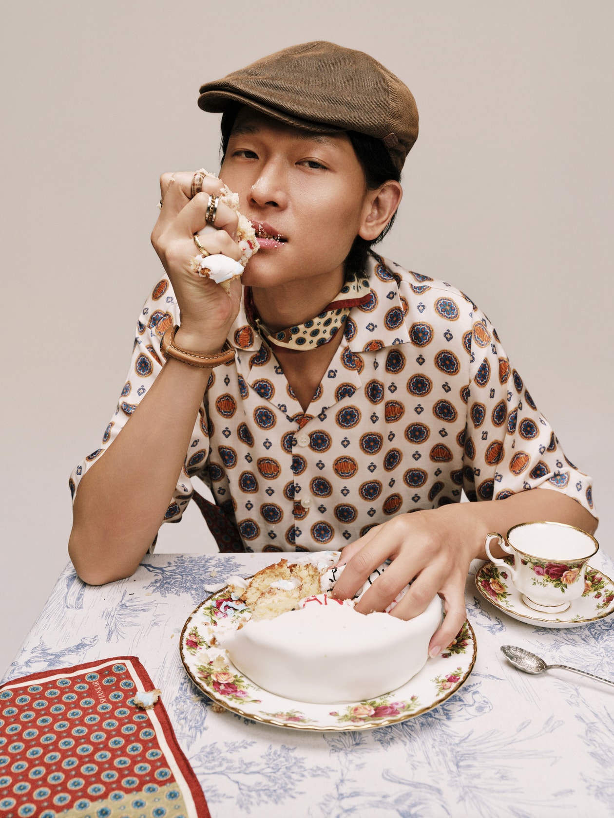 Shankar，south asian，品牌，Indian，印花领带，Mughal