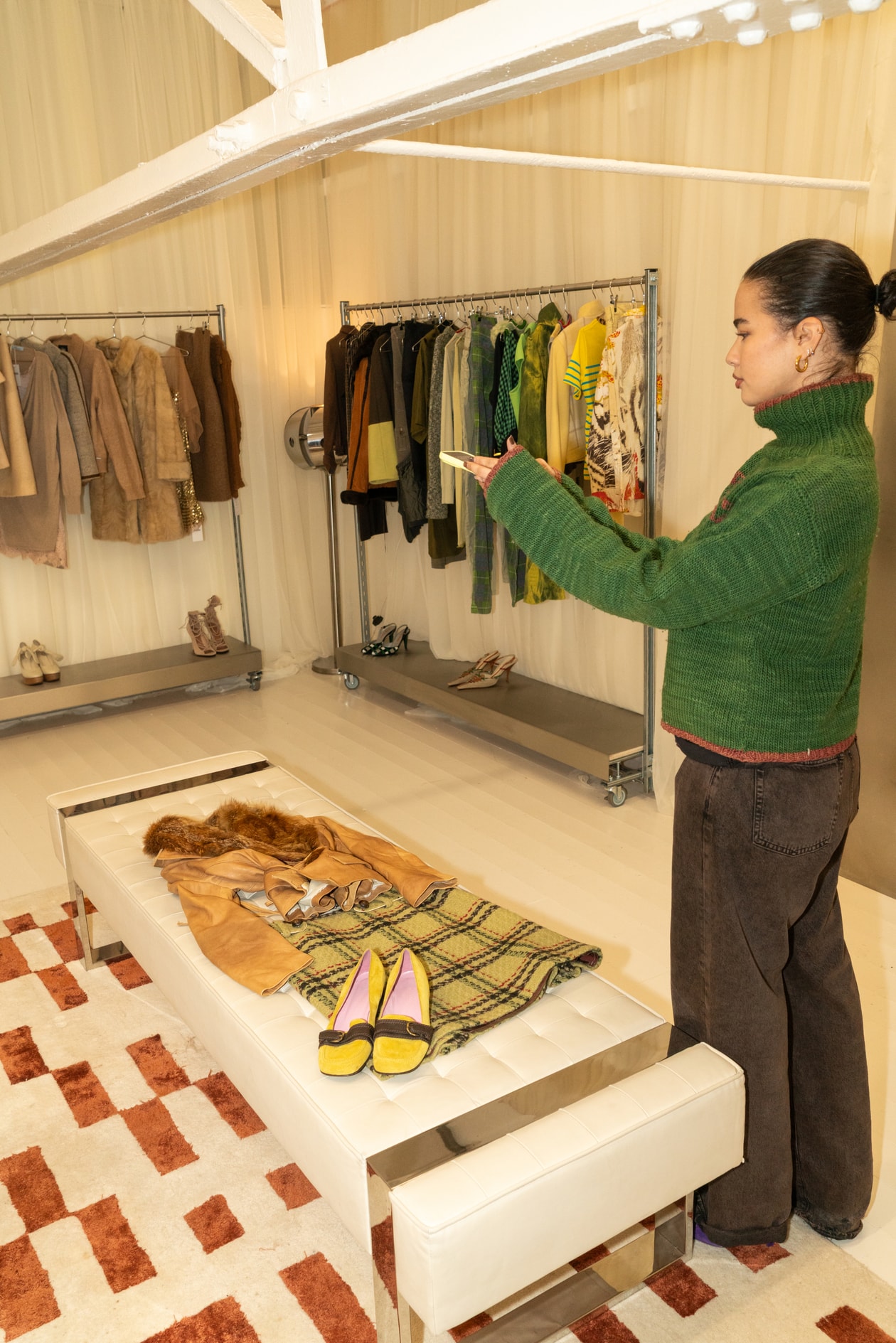 edie liberty rose, model, archive fashion, vintage, store, notting hill, london, chanel bag, 