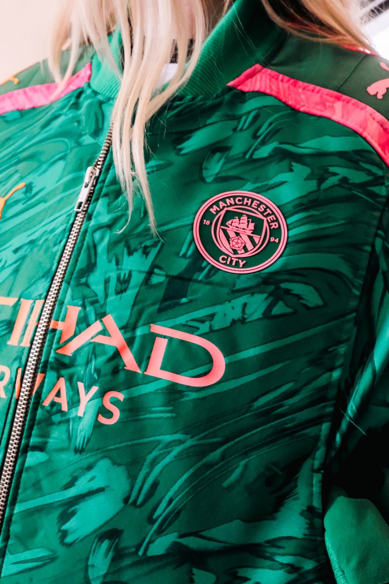 vintage threads manchester city women football upcycling puma jackets bomber shirt kit rework womens super league title gift celebration