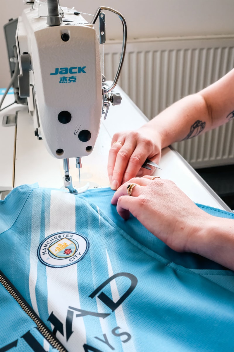 vintage threads manchester city women football upcycling puma jackets bomber shirt kit rework womens super league title gift celebration