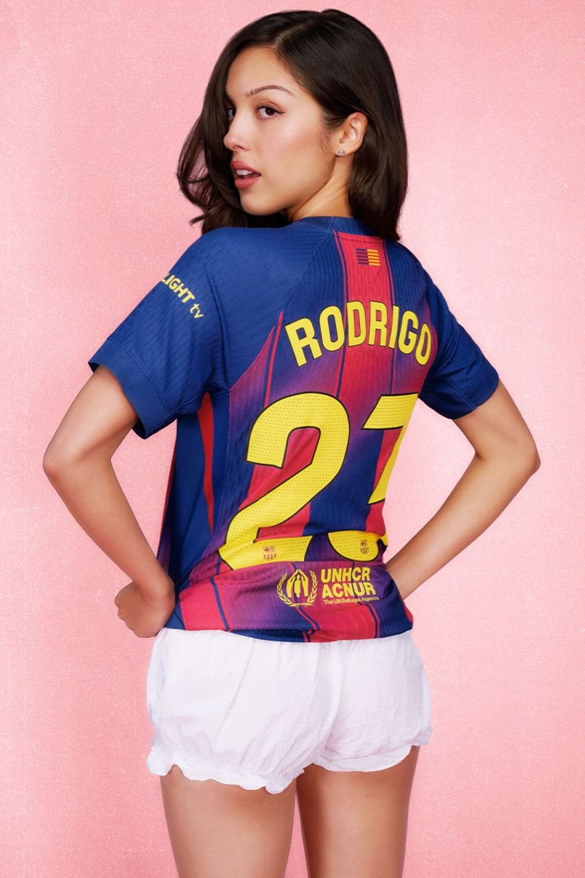 Olivia Rodrigo, FC Barcelona, Barça, Jerseys, Spotify, Football Kits, Soccer, Football, Music, Pop Music, albums, New Music, Artists, Collaborations, Lamine Yamal, El Clásico