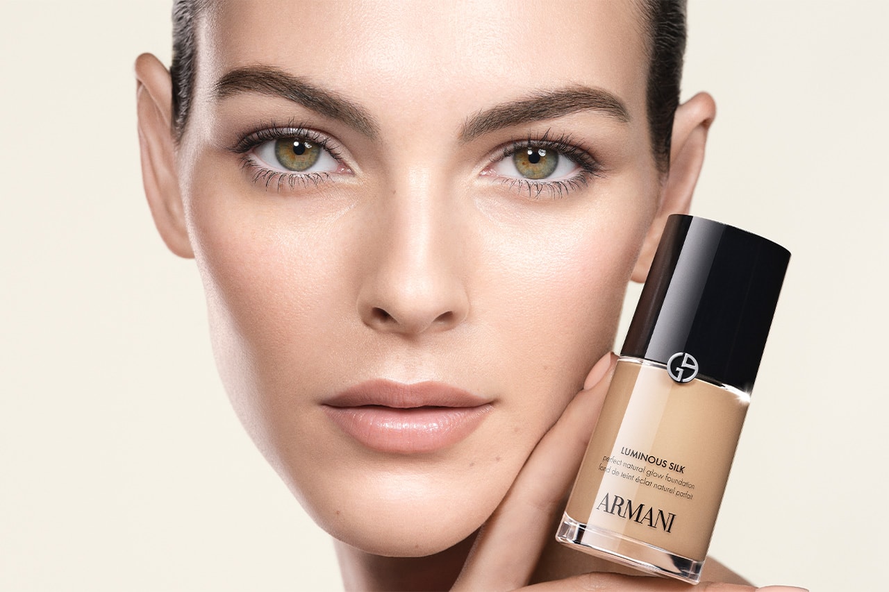 Vittoria Ceretti, Armani Beauty, Luminous Silk Foundation, Campaigns, Makeup, Foundation