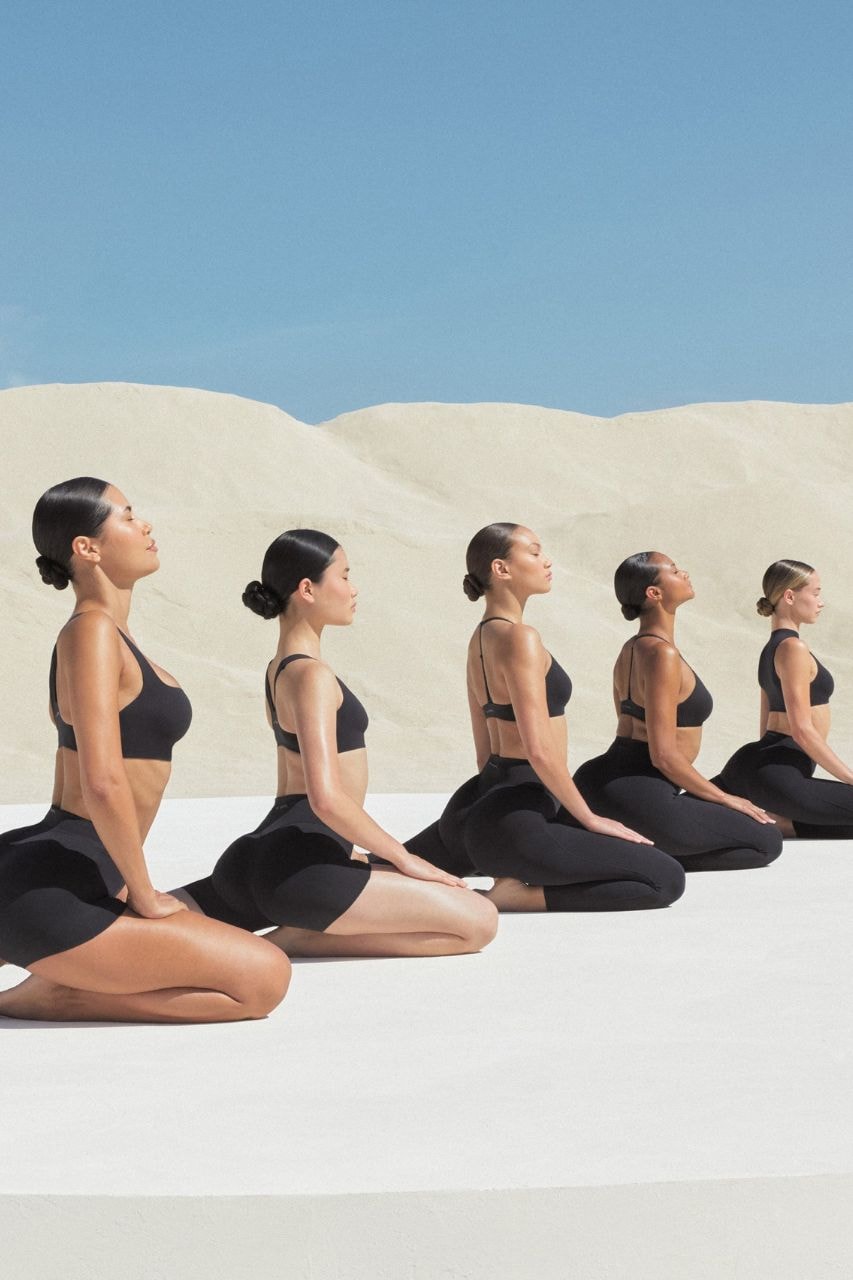 Nike, SKIMS, NikeSKIMS, Pilates, Yoga, Activewear, Sportswear, Kim Kardashian, Sports Bras, Leggings, Studio Stretch, Inclusive activewear