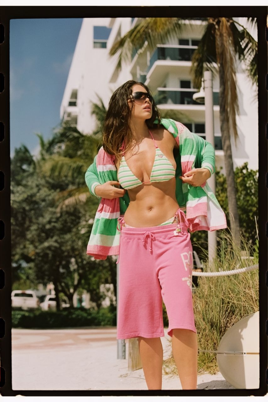 Juicy Couture, ROXY, collaborations, Y2K, Swimwear, Bikinis, Beachwear, Cover-Ups, Campaigns, Summer, Surf, Swimsuits, Tracksuits, Shorts, Tankinis, Swim Shorts