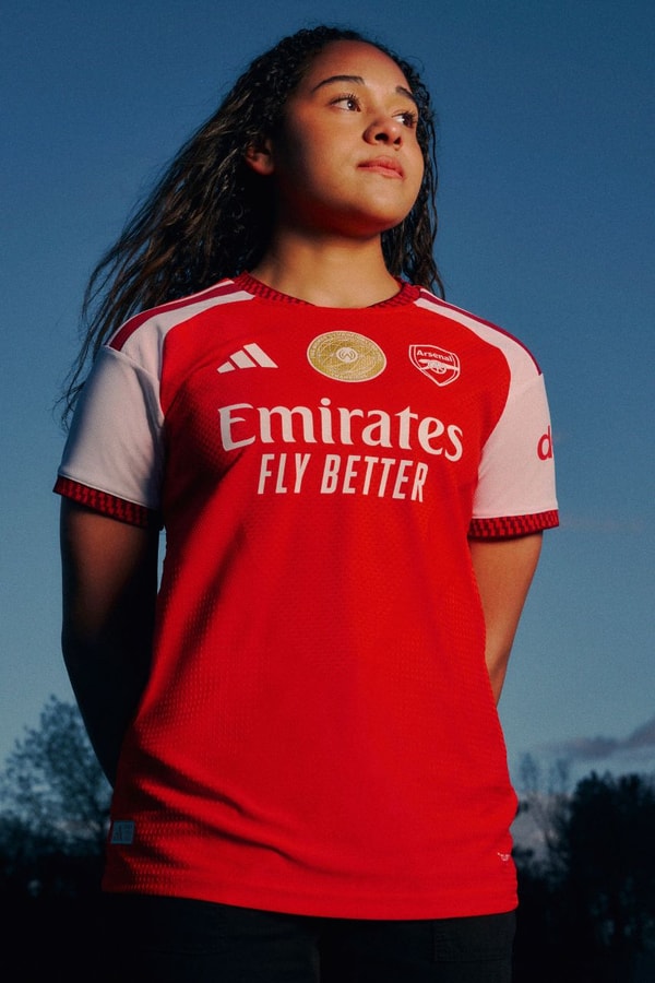 Arsenal, Adidas, Jerseys, Home Jerseys, premier League, WSL, Football, Soccer, Champions League, Football Kits, Soccer Jerseys, Declan Rice, Alessia Russo, Chloe Kelly, Olivia Smith, Emirates Stadium