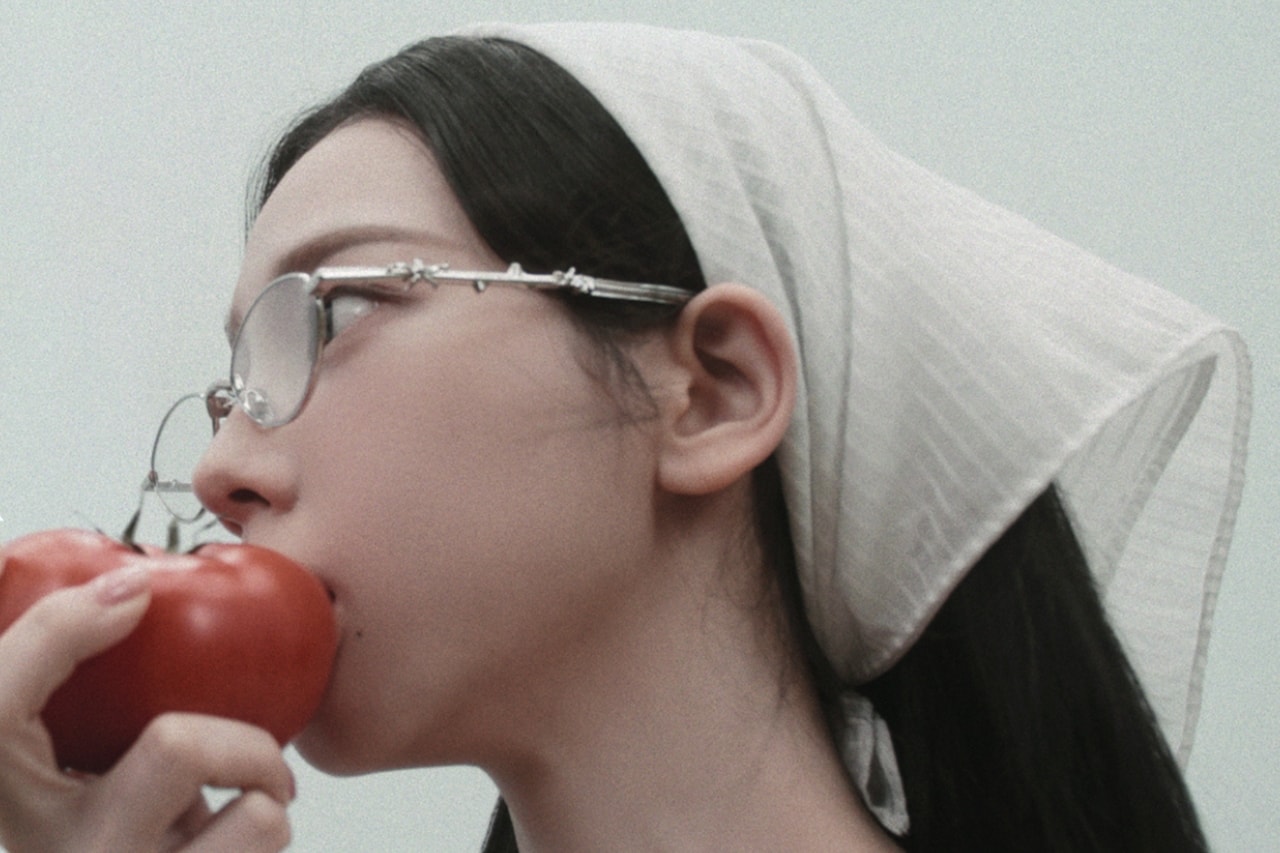 gentle monster, eyewear, sunglasses, glasses, aespa, karina, campaigns, veggie collection, tomato