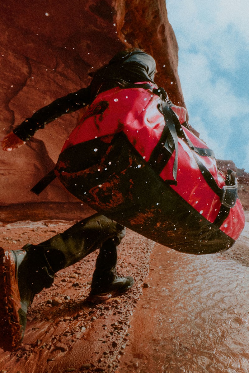 the north face base camp duffel bag camping campaign 40 years anniversary do your worst expeditions summit gold tnf red metal pink trek trail 
