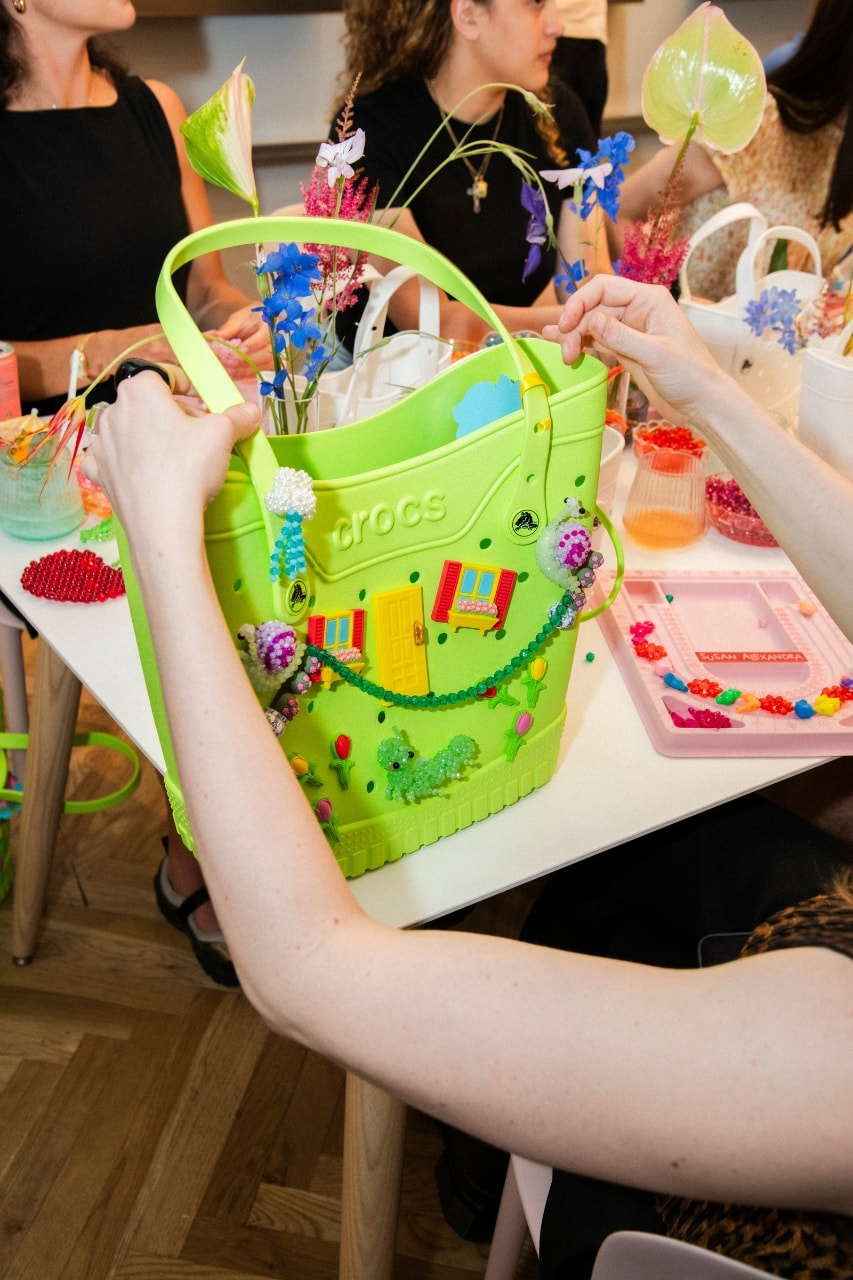 hypebae anniversary, crocs, susan alexandra, events, customization, workshops, shoes, footwear, bags, charms