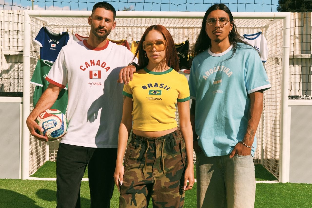 Levi's, World Cup, Soccer, T-Shirts, Ringer Tees, Baby Tees, Fashion, Sports, Football, France, England, Brazil, Mexico, Japan, Germany, Argentina, Colombia, Canada, Spain