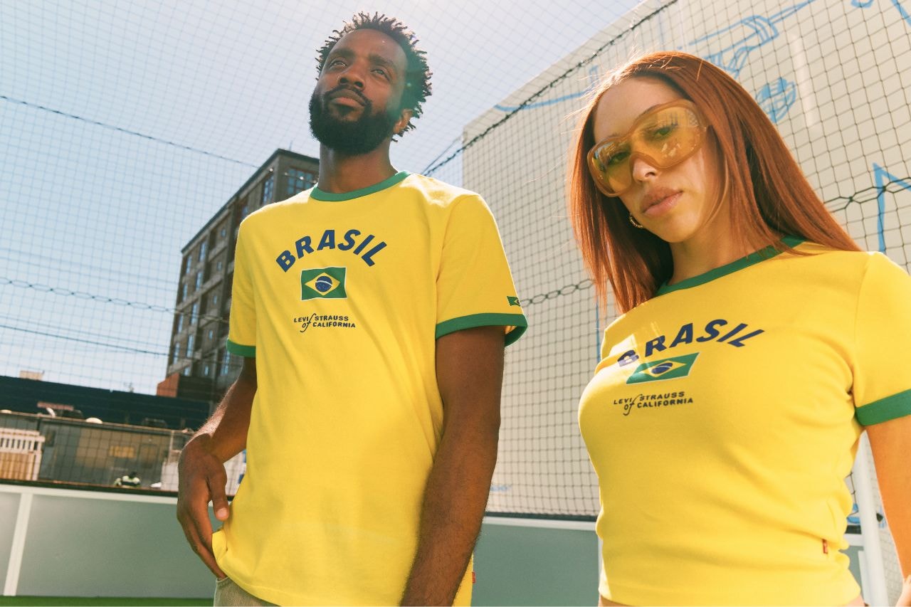 Levi's, World Cup, Soccer, T-Shirts, Ringer Tees, Baby Tees, Fashion, Sports, Football, France, England, Brazil, Mexico, Japan, Germany, Argentina, Colombia, Canada, Spain