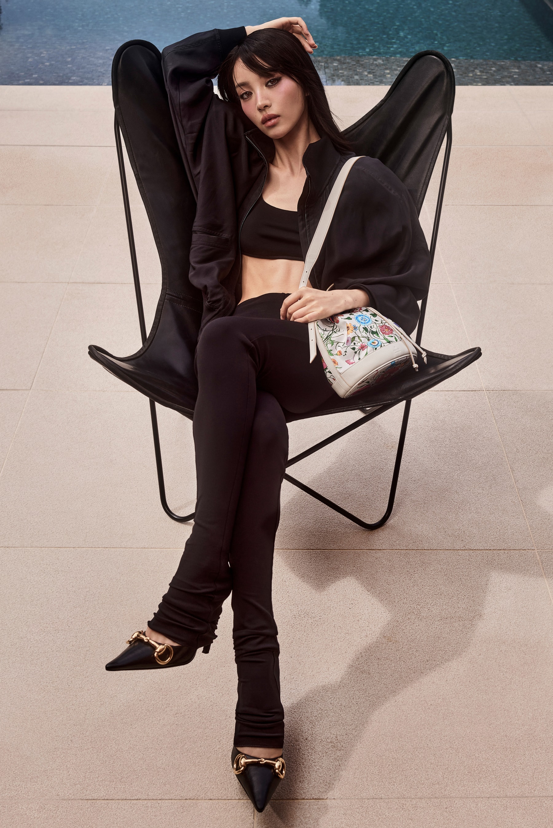 gucci, amelia gray, anok yai, swimwear, monte carlo, yacht, boat, models, sunglasses, bags, sea
