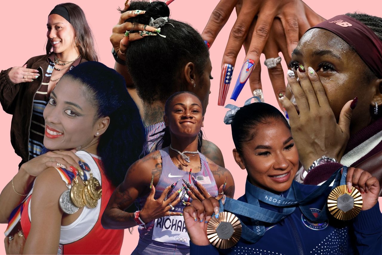Nails, Nail Art, Beauty, Athletes, Women's Sports Sha'Carri Richardson, Jordan Chiles, Florence Griffith-Joyner, Sports, Female Athletes, Trinity Rodman, Temwa Chawinga, Reilyn Turner,
