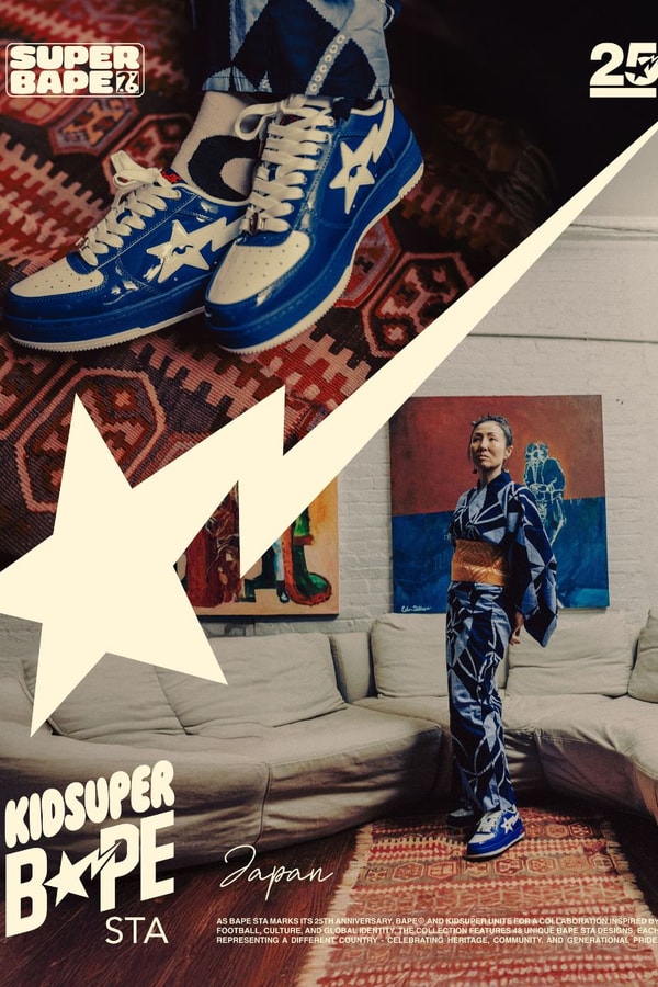 KidSuper, A BATHING APE, BAPE, Sneakers, BAPE STA, World Cup, Soccer, Footwear, Collaborations, Sneaker Drops, Sneaker News, Fashion, Streetwear