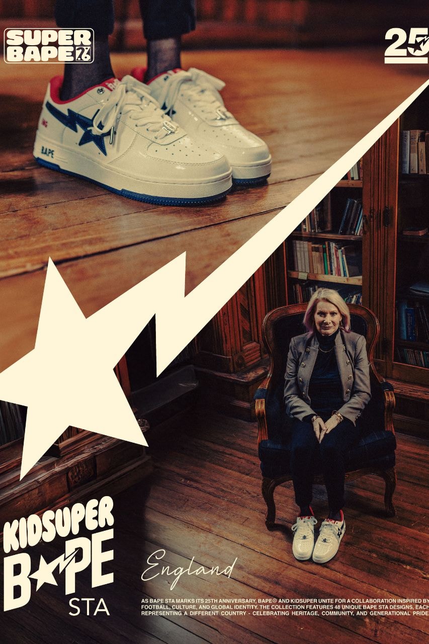 KidSuper, A BATHING APE, BAPE, Sneakers, BAPE STA, World Cup, Soccer, Footwear, Collaborations, Sneaker Drops, Sneaker News, Fashion, Streetwear