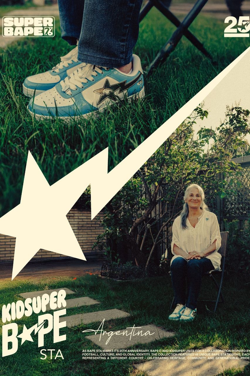 KidSuper, A BATHING APE, BAPE, Sneakers, BAPE STA, World Cup, Soccer, Footwear, Collaborations, Sneaker Drops, Sneaker News, Fashion, Streetwear