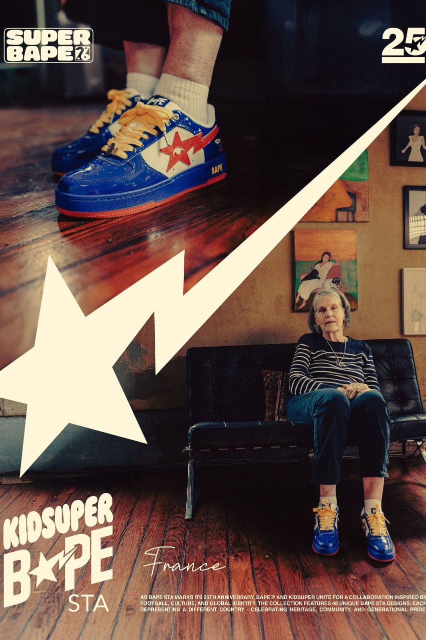 KidSuper, A BATHING APE, BAPE, Sneakers, BAPE STA, World Cup, Soccer, Footwear, Collaborations, Sneaker Drops, Sneaker News, Fashion, Streetwear