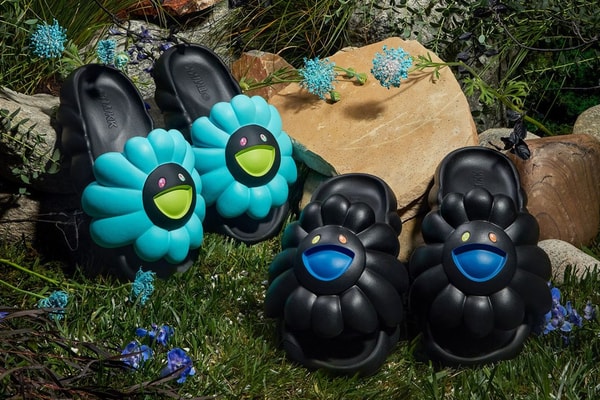 Takashi Murakami, Ohana Hatake, Slides, Summer, Slippers, Sandals, Footwear, Art, Artists, Fashion, Japan, Japanese brands, Japanese artists, Flowers