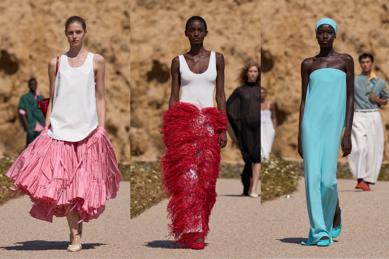 Jacquemus, ss27, runways, catwalk, france, corsica, models, fashion, clothes, lighthouse, backdrop, design