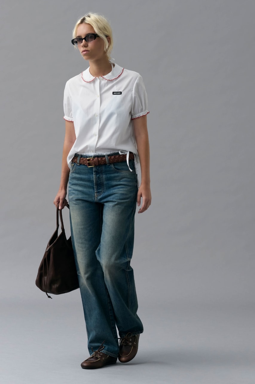 miu miu, denim, jeans, collection, selection, models, fashion, vintage, nineties, fashion, campaigns