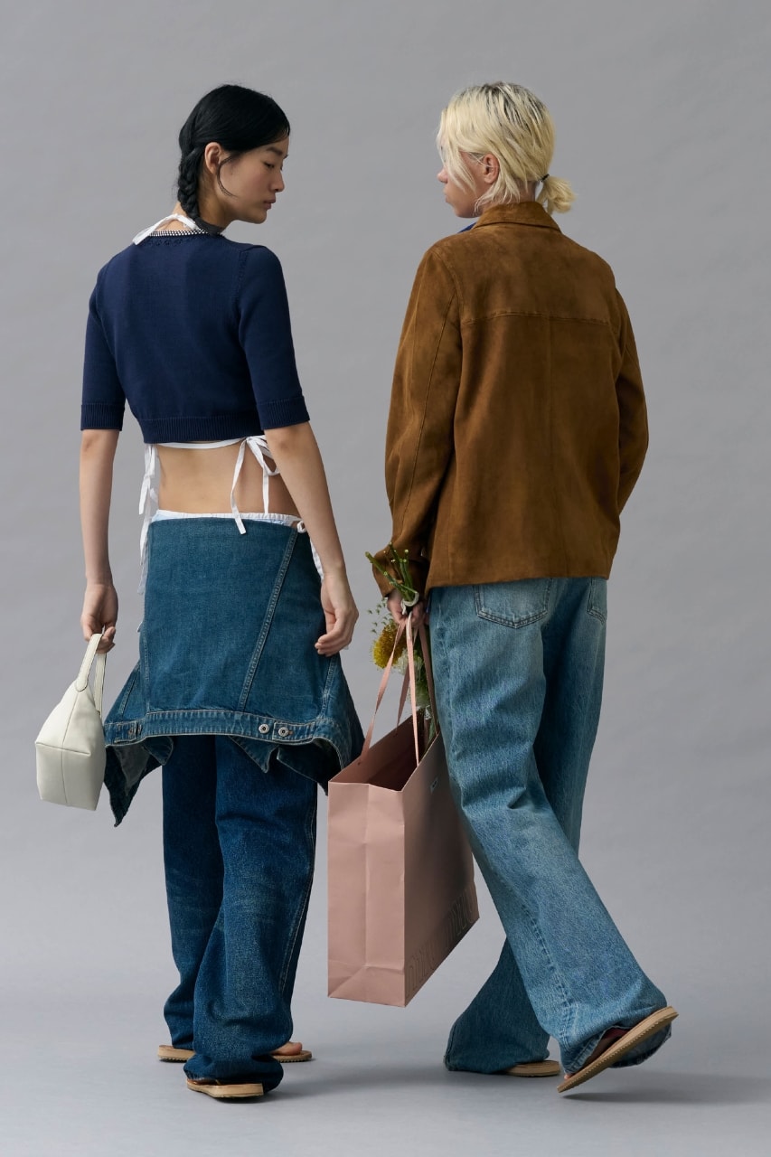 miu miu, denim, jeans, collection, selection, models, fashion, vintage, nineties, fashion, campaigns