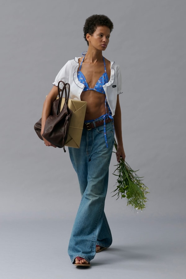 miu miu, denim, jeans, collection, selection, models, fashion, vintage, nineties, fashion, campaigns