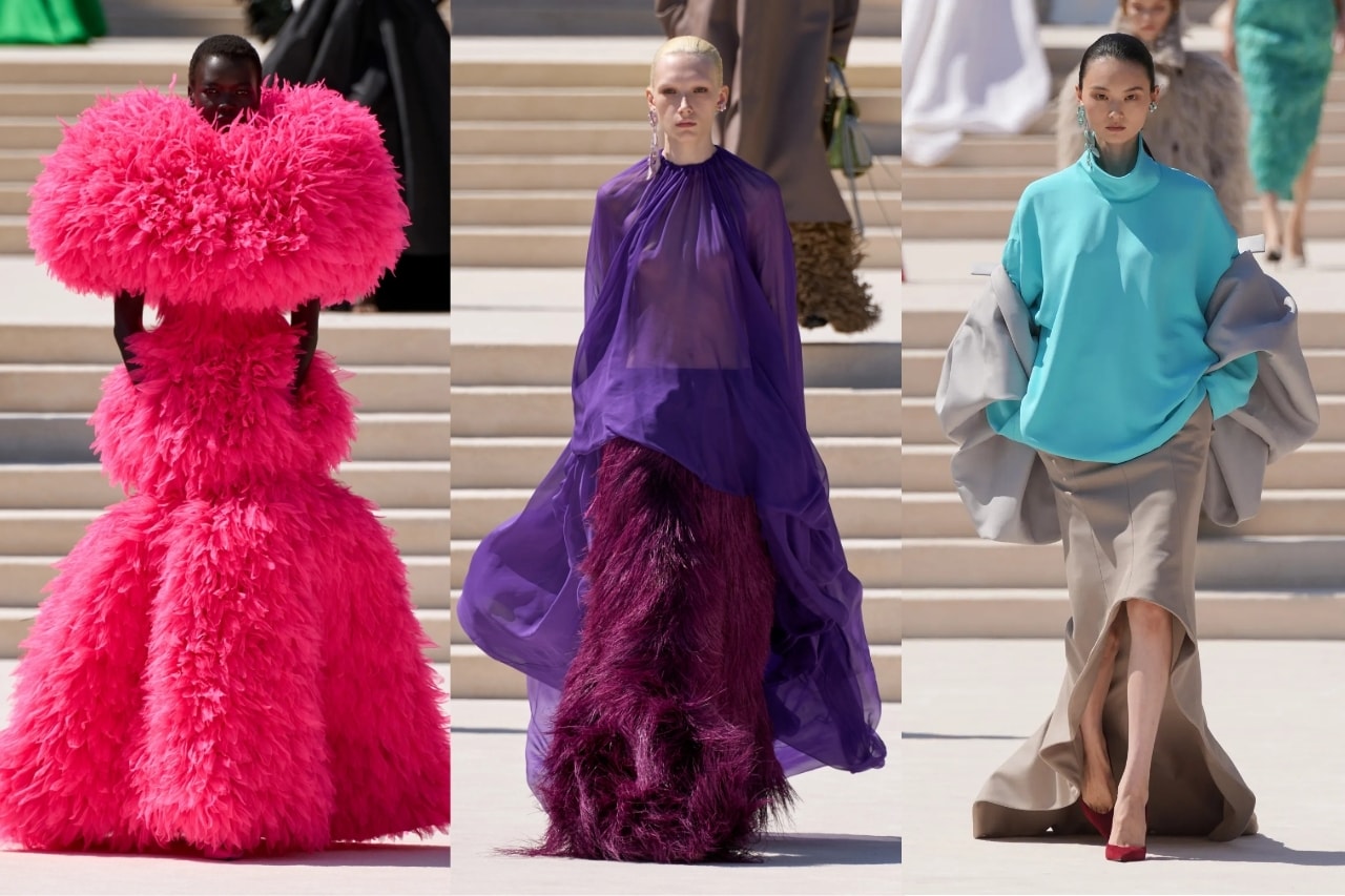 Balenciaga, Haute Couture, FW26, runway show, designer, Pierpaolo Piccioli, paris, gowns, dresses, fashion, clothes, strapless, cut out