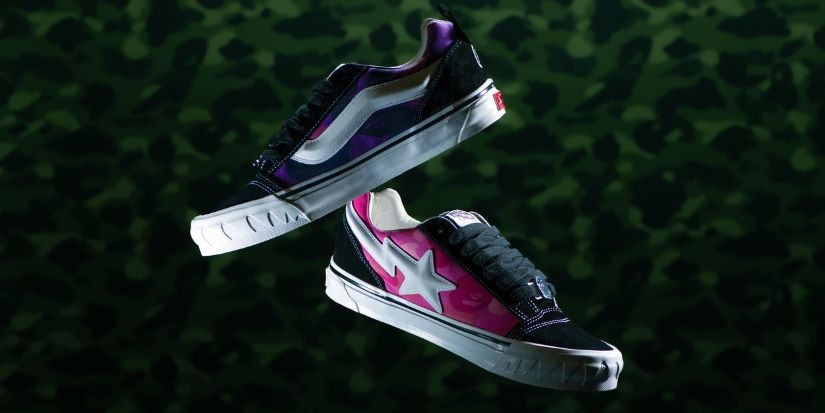 1 of 6 Vans 2 of 6 Vans 3 of 6 Vans 4 of 6 Vans 5 of 6 Vans 6 of 6 Vans Vans and BAPE Team Up for a Bold, Camo-Infused Knu Skool Sneaker The perfect streetwear crossover. 7 Mins ago 0 Views Save Vans and BAPE Team Up for a Bold, Camo-Infused Knu Skool Sneaker The perfect streetwear crossover. Text By