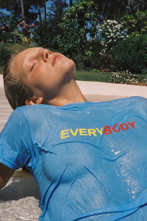 Hunza G, swimwear, joe sweeney, slogan tee, t-shirt, fashion, clothes, models, bikinis