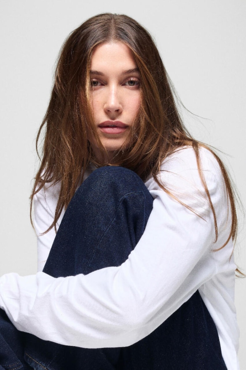 Hailey Bieber, gap, denim, jeans, collaborations, campaigns, celebrity, model, fashion, clothes
