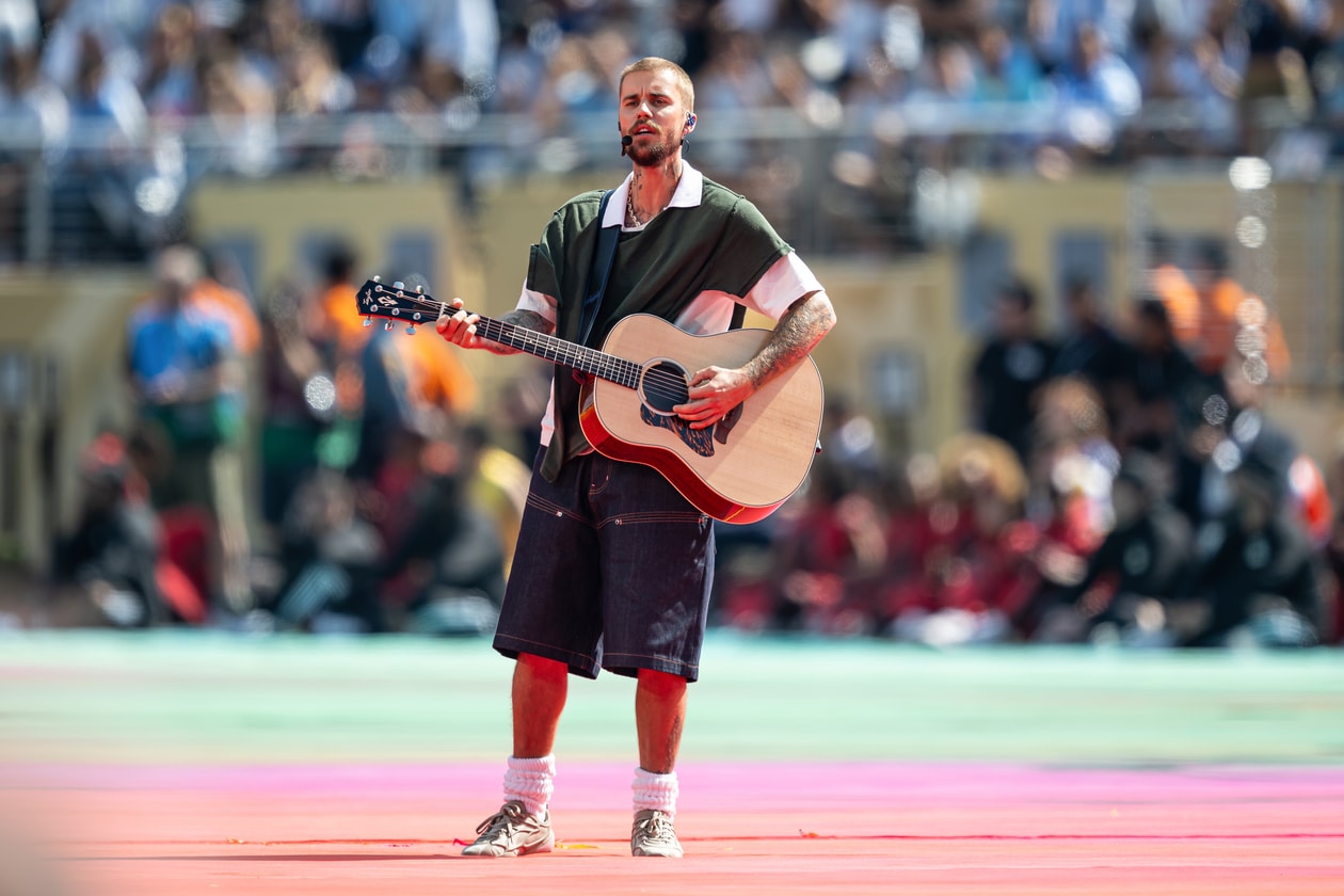 FIFA World Cup Halftime Show, Justin Bieber, BTS, madonna, shakira, fashion, saint laurent, skylrk, clothes, football