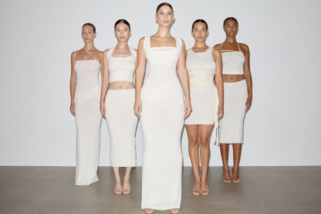 SKIMS, VETTESE, Kari Vettese, Kim Kardashian, Collaborations, Campaigns, Emerging Designers, Luxury brands, Fashion, Dresses, Skirts