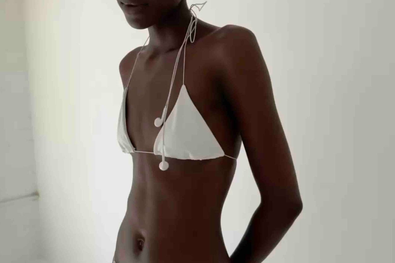 Nii hai, y2k, swimwear, bikinis, wired headphones, swimsuit, small brands, models