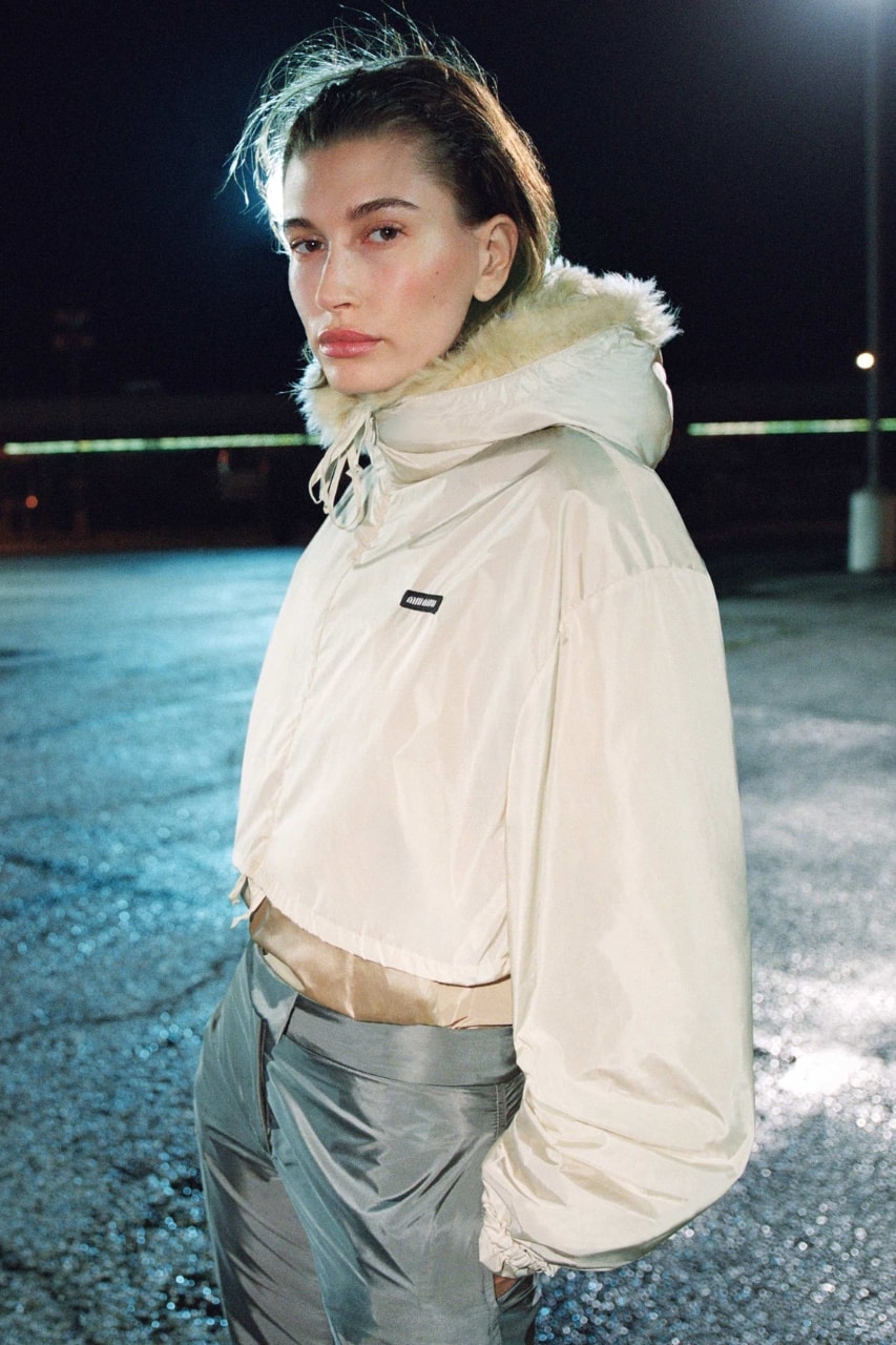 Hailey Bieber, Miu Miu, FW26, Campaigns, fahsion, models, Xiao Wen Ju, clothes, trapper hats