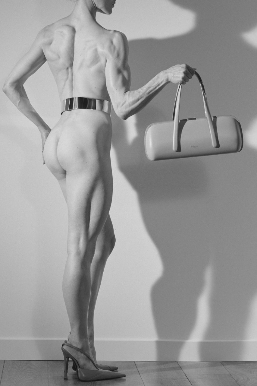 mugler, handbags, accessories, campaigns, bodybuidler, models, nudes, photography