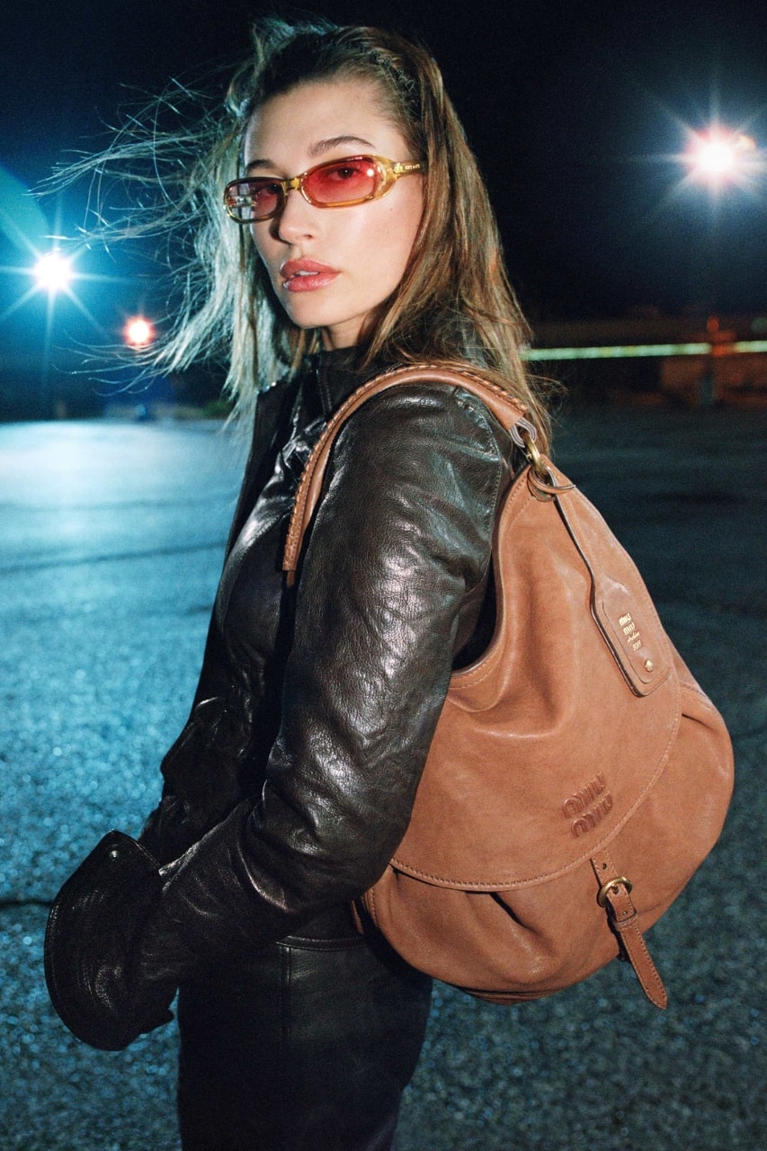 Hailey Bieber, Miu Miu, FW26, Campaigns, fahsion, models, Xiao Wen Ju, clothes, trapper hats