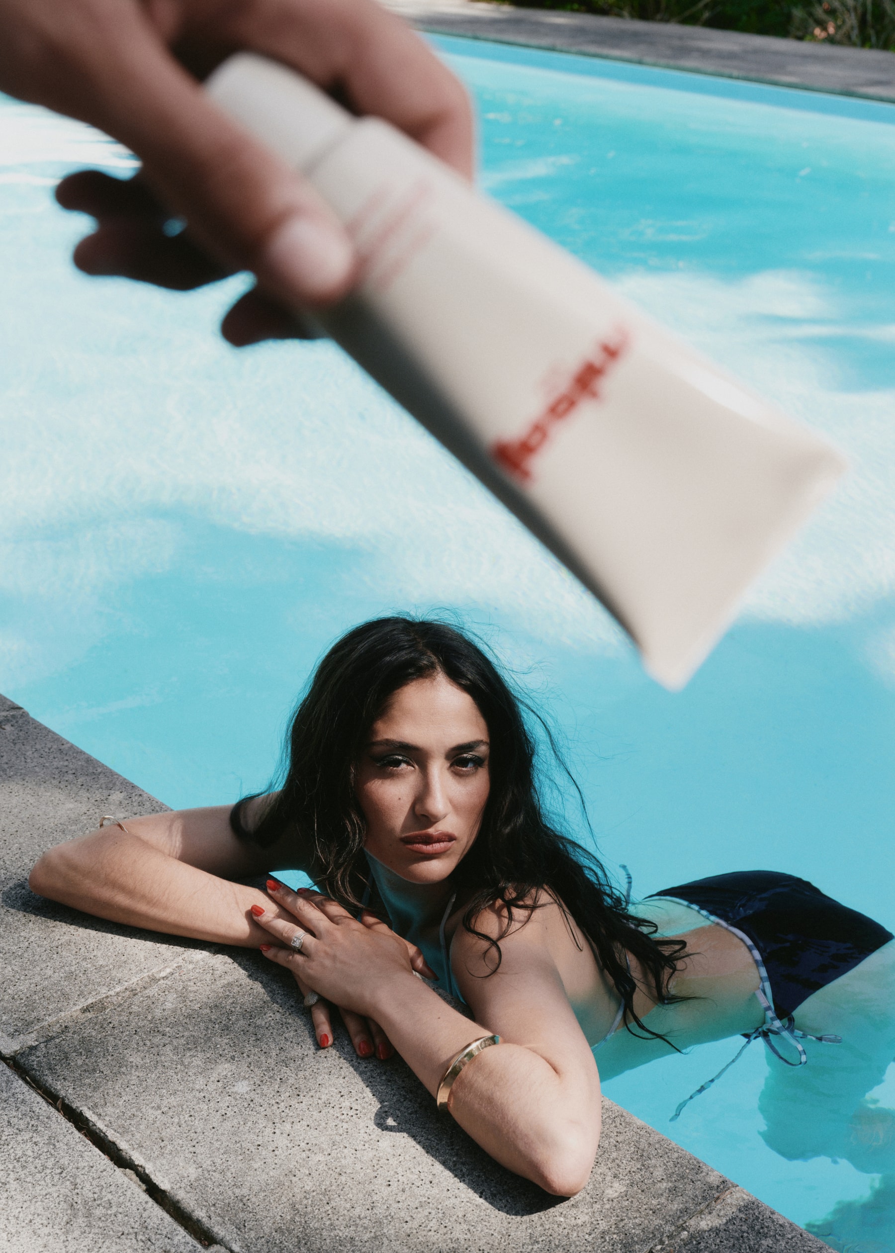 paris brand skincare, glow hand cream, mosquito protection, flies, summer, white tube, red logo