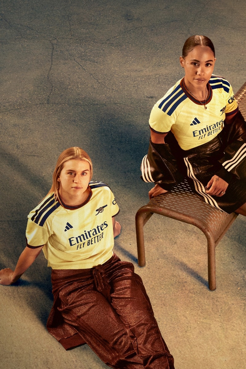 arsenal, adidas, adwoa aboah, Alessia Russo, football, football kit, jersey, Martin Zubimendi, Steph Catley, Noni Madueke