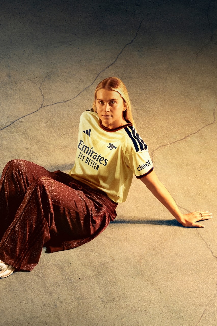 arsenal, adidas, adwoa aboah, Alessia Russo, football, football kit, jersey, Martin Zubimendi, Steph Catley, Noni Madueke