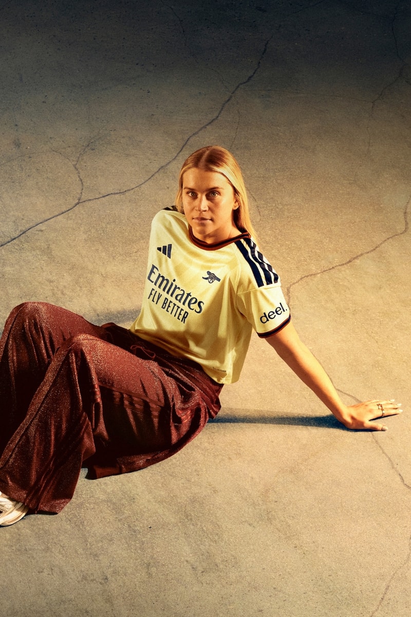 arsenal, adidas, adwoa aboah, Alessia Russo, football, football kit, jersey, Martin Zubimendi, Steph Catley, Noni Madueke