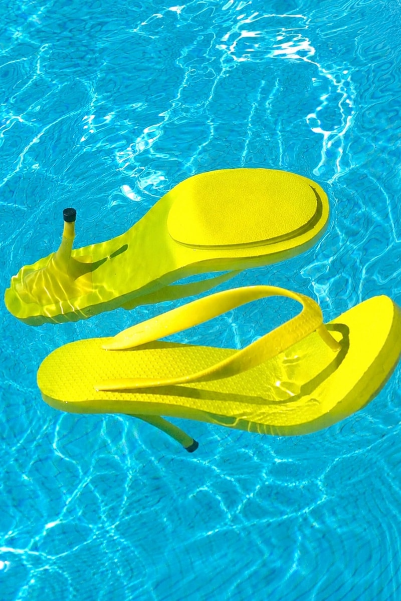 Supplier Earth, JT, rapper, artist, collaboration, heels, flip flops, shoes, footwear