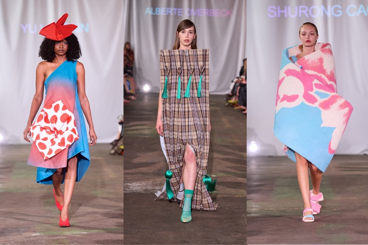 copenhagen, runway. denmark, models, sheer, lace dresses, turquoise, alana hadid, aquamarine